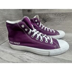 Converse Chuck Taylor All Star High Top TCU Frogs Purple Sneakers M 8.5 ~ W 10.5